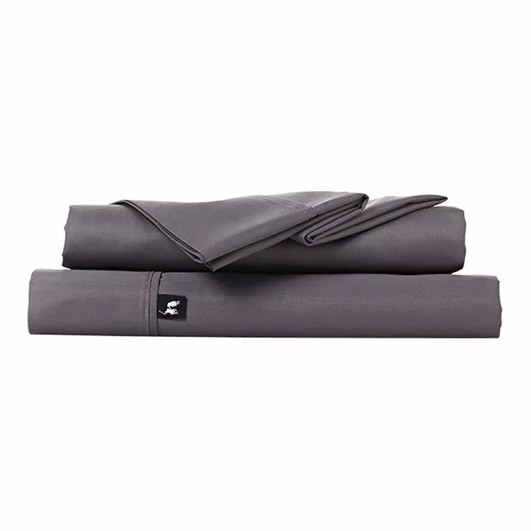 Polo 2500 Thread Count Cotton Rich Sheet Set Charcoal 4 Polo 2500 Thread Count Cotton Rich Sheet Set Charcoal - Image 2
