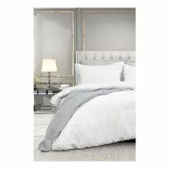 Ardor Florence Waffle Quilt Cover Set King Bed White King
