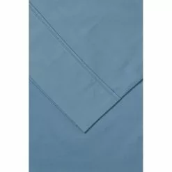 Dri Glo 400 Thread Count Cotton Sateen Sheet Set Double Bed Blue Fog Double