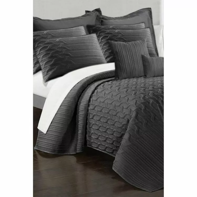 Ramesses Interlaced Vine 9 Piece Comforter Set Charcoal 3 Ramesses Interlaced Vine 9 Piece Comforter Set Charcoal
