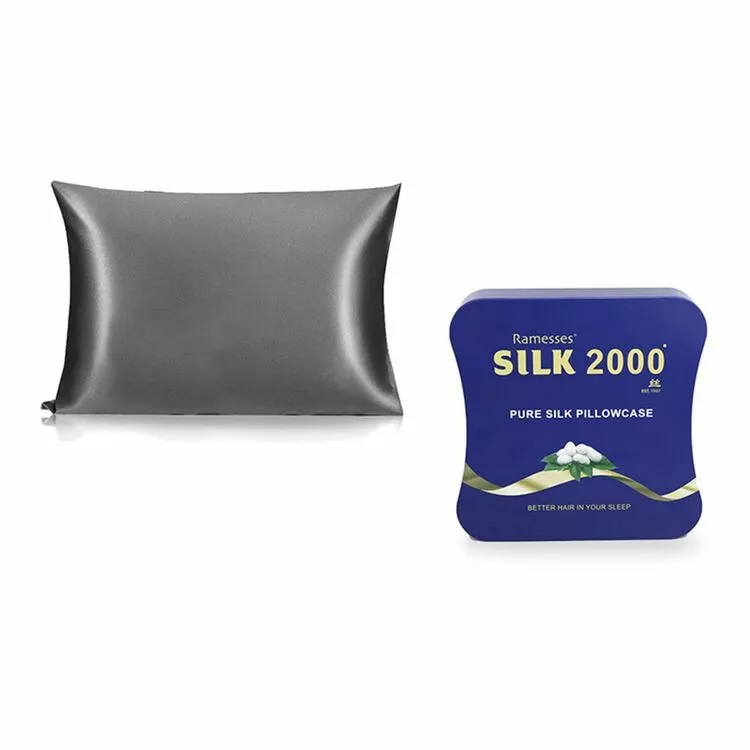 Ramesses Silk Pillowcase Charcoal Standard 3 Ramesses Silk Pillowcase Charcoal Standard