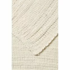 Shaynna Blaze Cottesloe 130x170cm Chenille Throw Cream