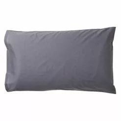 Accessorize Polycotton King 2 Pack Pillowcase Charcoal Standard