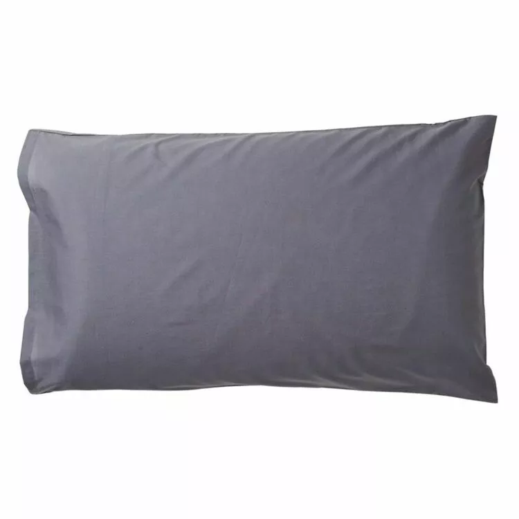 Accessorize Polycotton King 2 Pack Pillowcase Charcoal Standard 3 Accessorize Polycotton King 2 Pack Pillowcase Charcoal Standard