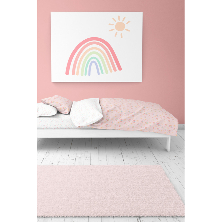 Bubba Blue Rainbow Dreams 225 Thread Count Cotton Quilt Cover Set Pink 3 Bubba Blue Rainbow Dreams 225 Thread Count Cotton Quilt Cover Set Pink