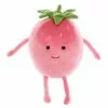 Linen House Happy Strawberry Novelty Cushion Pink