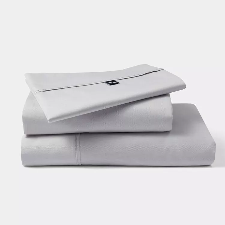 Polo 400 Thread Count Egyptian Cotton Blend Sheet Set Silver 4 Polo 400 Thread Count Egyptian Cotton Blend Sheet Set Silver - Image 2