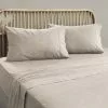 Ardor Embre Linen Look Washed Cotton Sheet Set Grey -Bed Linen store 629236 C 0020 00