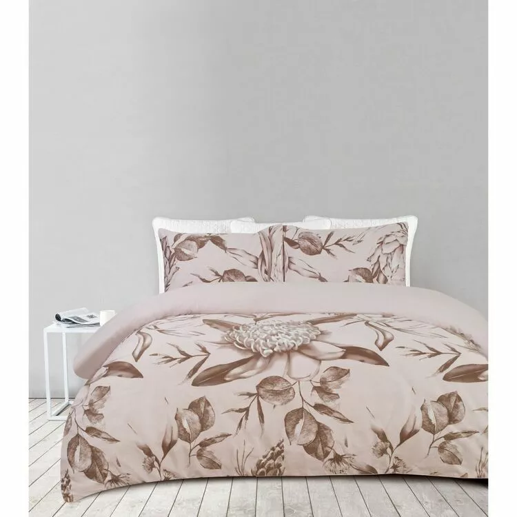 Shaynna Blaze Rambling 300 Thread Count Cotton Sateen Quilt Cover Set Dust Pink 3 Shaynna Blaze Rambling 300 Thread Count Cotton Sateen Quilt Cover Set Dust Pink