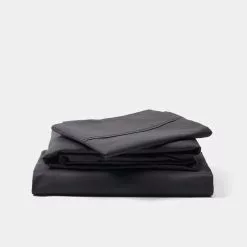 Dri Glo 1000 Thread Count Cotton Rich Sheet Set King Bed Charcoal King