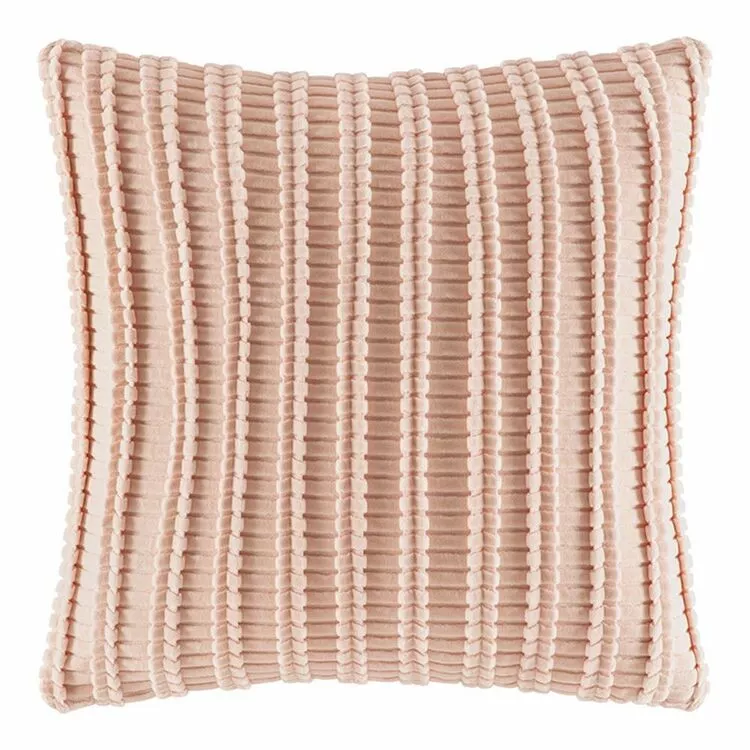 Kas Casita Pleated Velvet Cushion Blush 50 X 50 Cm 3 Kas Casita Pleated Velvet Cushion Blush 50 X 50 Cm
