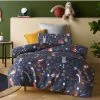 Happy Kids Nature's Forest Glow In The Dark Quilt Cover Set Multicoloured