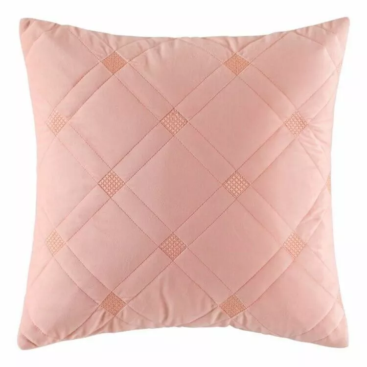 Kas Sonny Cushion 50x50cm Blush 3 Kas Sonny Cushion 50x50cm Blush