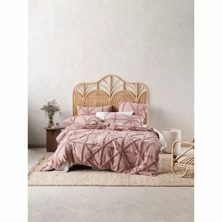 Linen House Clyde Cotton Quilt Cover Set Dusk 3 Linen House Clyde Cotton Quilt Cover Set Dusk
