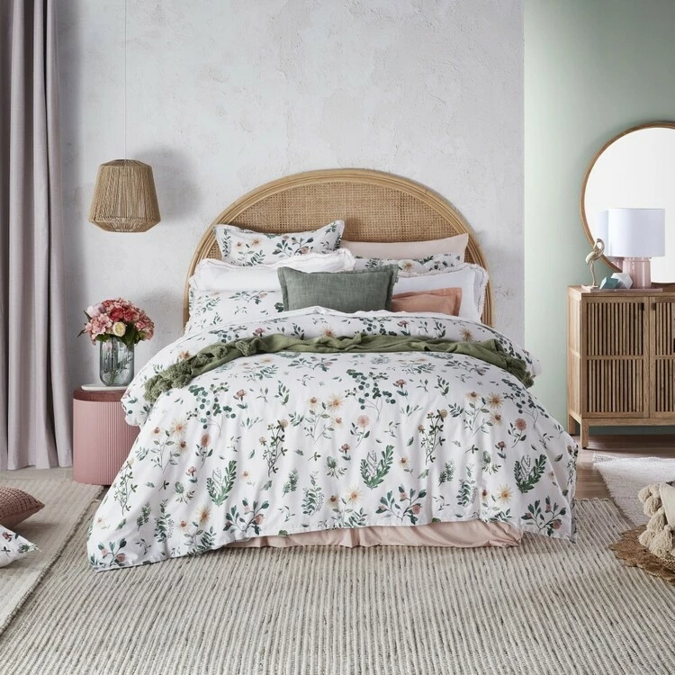 Chyka Home Cottage Garden Cotton Sateen Quilt Cover Set Multicoloured 3 Chyka Home Cottage Garden Cotton Sateen Quilt Cover Set Multicoloured