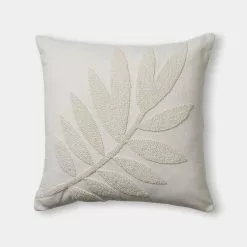 Jane Lamerton Home Jane Lamerton Fern Cushion 50 X 50 Cm White 50 X 50 Cm -Bed Linen store BP640067002 white