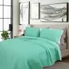 Ramesses Cooling 3 Piece Comforter Set Mint Green -Bed Linen store BP640158001 mint grn