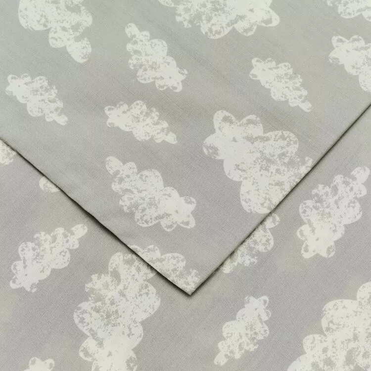 Jelly Bean Kids Clouds Cotton Sheet Set Grey 3 Jelly Bean Kids Clouds Cotton Sheet Set Grey