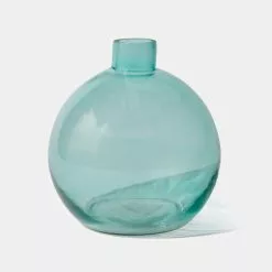 Soren Sparkle Teal Ball Vase 5 Soren Sparkle Teal Ball Vase -Bed Linen store BP641337 nc