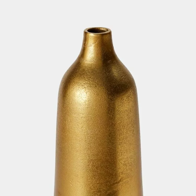 Soren Mida Large Gold Aluminium Vase 3 Soren Mida Large Gold Aluminium Vase
