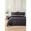 Phase 2 Fenwick Geometry Jacquard Quilt Cover Set Charcoal -Bed Linen store BP641931001 charcoal
