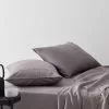 Warwick Home 300 Thread Count Washed Cotton Sheet Set Biscuit -Bed Linen store BP642096004 biscuit