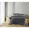 The Big Sleep Soft Touch Zig Zag Tufted Quilt Cover Set Charcoal