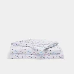 Happy Kids Bones Print Microfibre Sheet Set Multicoloured