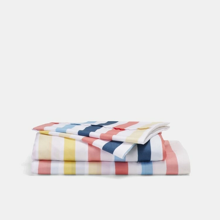 Happy Kids Seaside Print Microfibre Sheet Set Multicoloured 4 Happy Kids Seaside Print Microfibre Sheet Set Multicoloured - Image 2