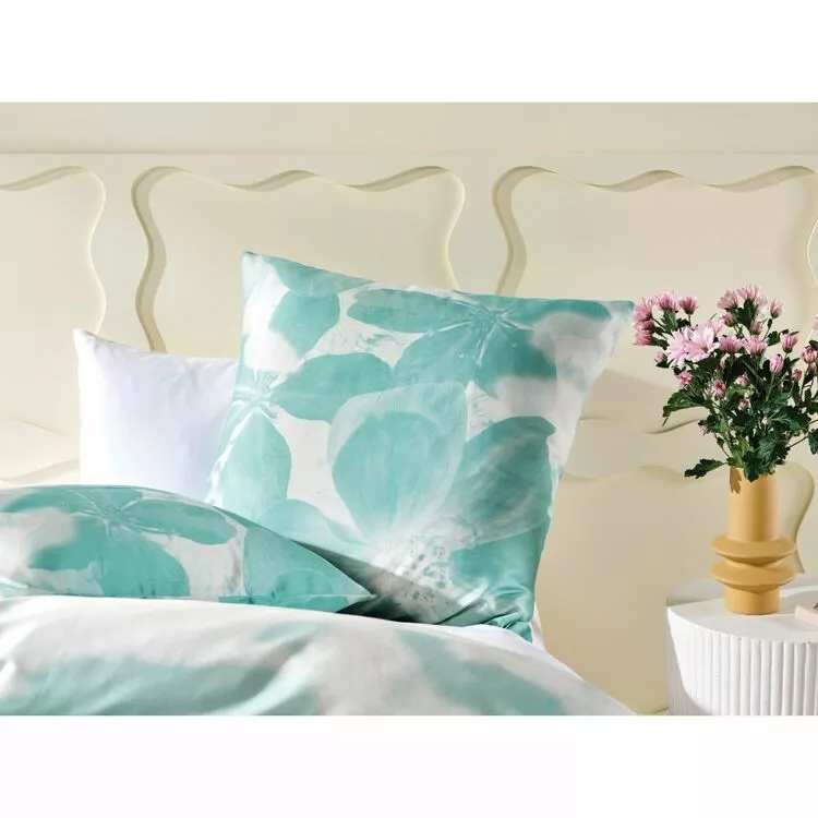 Linen House Patrizia Cotton European Pillowcase Turquoise European 3 Linen House Patrizia Cotton European Pillowcase Turquoise European