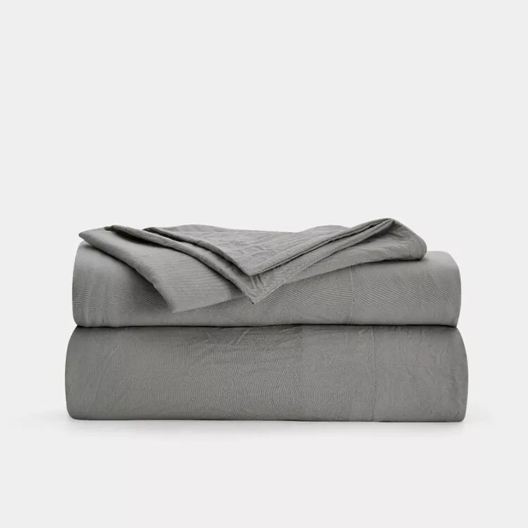 Ardor Vintage Washed Sheet Set Single Bed Charcoal Single 3 Ardor Vintage Washed Sheet Set Single Bed Charcoal Single