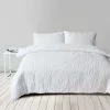 Soren Wembley Tufted Quilt Cover Set White