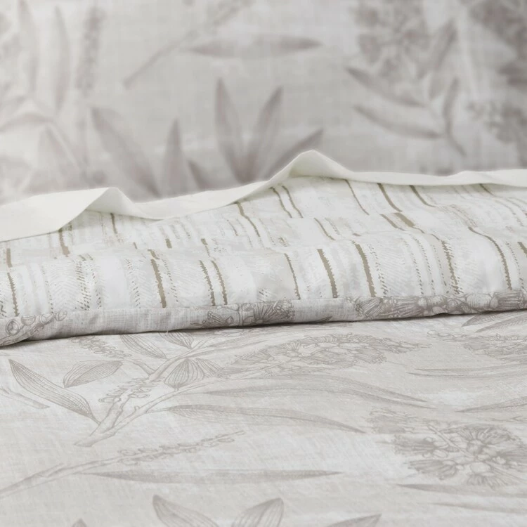 Dri Glo Lea Quilt Cover Set Oyster 4 Dri Glo Lea Quilt Cover Set Oyster - Image 2