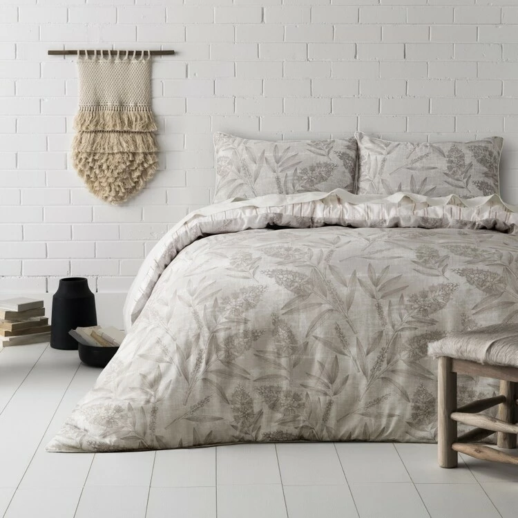 Dri Glo Lea Quilt Cover Set Oyster 5 Dri Glo Lea Quilt Cover Set Oyster - Image 3