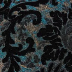 Elysian Velvet Scroll Cushion Mocha 50 X 50 Cm