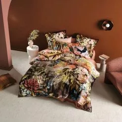 Linen House Sydney Cotton Quilt Cover Set Walnut