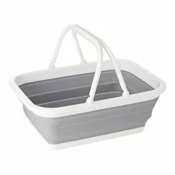 Seymours Collapse-A Basket With Handles Grey 9 Seymours Collapse-A Basket With Handles Grey -Bed Linen store SP 564847