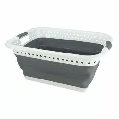 Seymours Collapse-A Laundry Basket 37L Grey