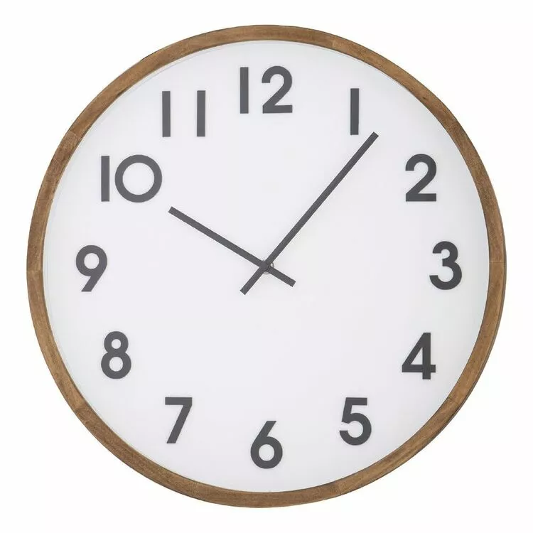 Amalfi Leonard Wall Clock Brown/White/Black 41.5x5.5x41.5cm 3 Amalfi Leonard Wall Clock Brown/White/Black 41.5x5.5x41.5cm