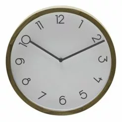 Amalfi Breen Wall Clock White