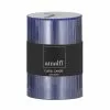 Amalfi Ribbed Unscented Pillar Candle Blue