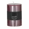 Amalfi Ribbed Unscented Pillar Candle Burgandy 2 Amalfi Ribbed Unscented Pillar Candle Burgandy -Bed Linen store SP 625786