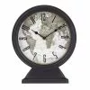 Amalfi World Map Mantel Clock Black/Multi 21.5x7.5x25.5cm