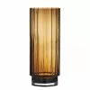 Amalfi Zaira Vase 14x14x35cm Amber