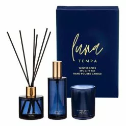 Tempa Luna Winter Spice Candle, Diffuser & Room Spray Gift Set 5 Tempa Luna Winter Spice Candle, Diffuser & Room Spray Gift Set -Bed Linen store SP 636823