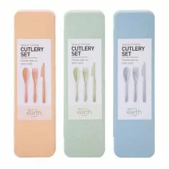 IS Gifts Wheat Straw Cutlery Set 3 Assorted Colours Set Of 1 9 IS Gifts Wheat Straw Cutlery Set 3 Assorted Colours Set Of 1 -Bed Linen store SP 636833