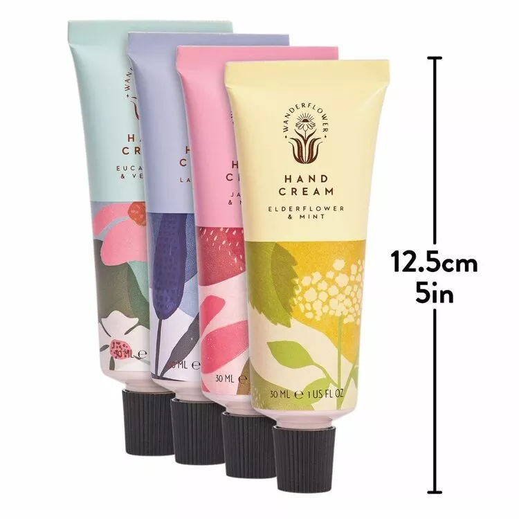 Wanderflower Hand Cream Library Set Of 4 3 Wanderflower Hand Cream Library Set Of 4