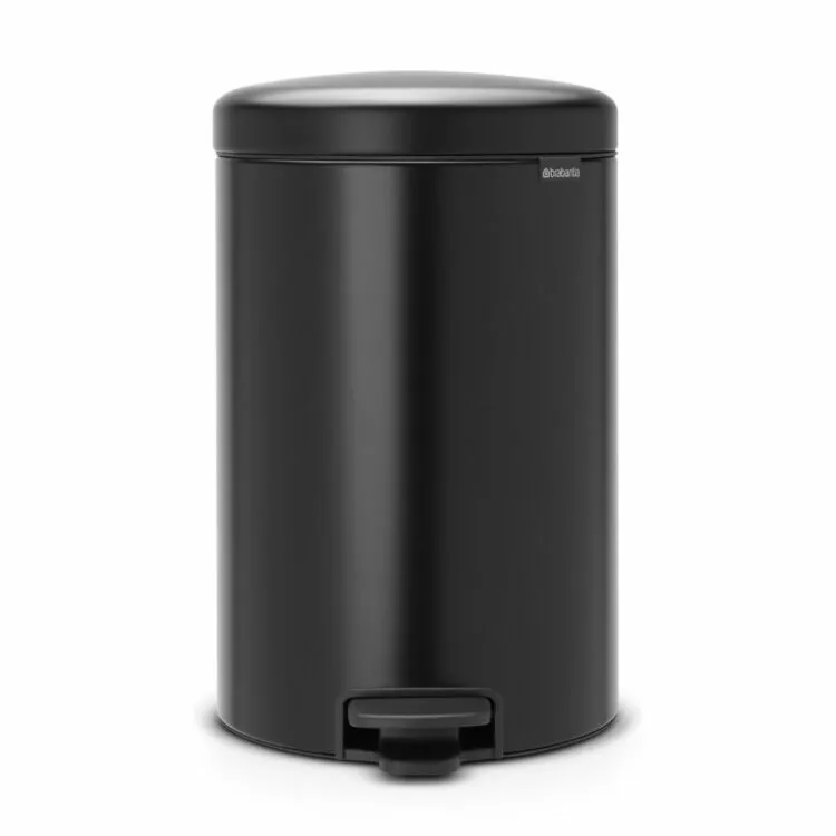 Brabantia Pedal Bin NewICON 20L Matt Black Bed Linen store
