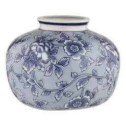 Society Home Emilia Vessel YIVSSH001 Blue & White 23 X 23 X 18.5 Cm