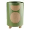 Linen House 20cm Planter Pot Elm Green 1 Linen House 20cm Planter Pot Elm Green -Bed Linen store SP 638426